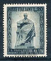 ITALY  1949   -  Monument to Mazzini  SINGLE ISSUE      -  FINE USED