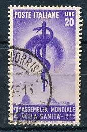 ITALY  1949   -  Health Congress - Rome  SINGLE ISSUE      -  FINE USED
