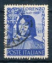 ITALY  1949   -  Lorenzo Medici   SINGLE ISSUE      -  FINE USED