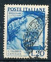 ITALY  1949   -    Death of Catullus  SINGLE ISSUE      -  FINE USED