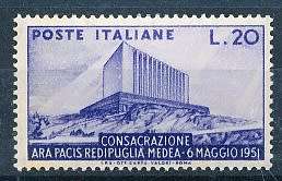 ITALY  1951   -  Altar of Peace, Medea  SINGLE ISSUE      -  MINT