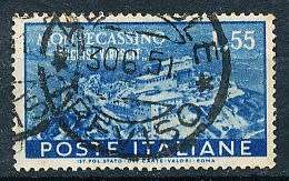 ITALY  1951   -   Abbey of Montecassino  TOP VALUE      -  FINE USED