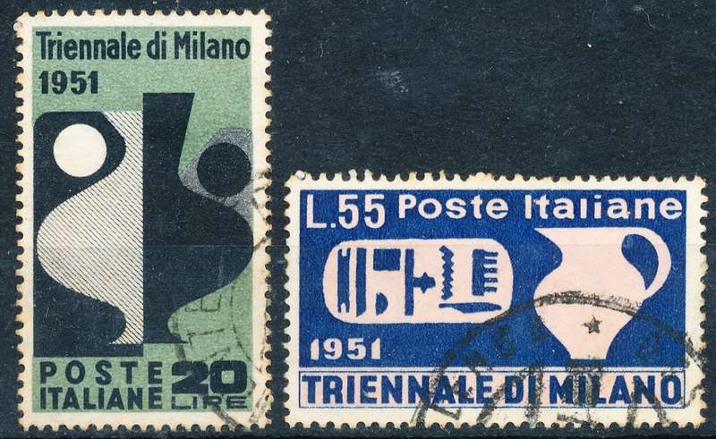 ITALY  1951   -   Art Exhibition, Milan  FULL   SET     -  FINE USED