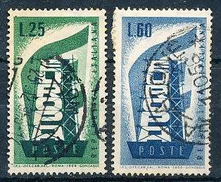 ITALY  1956   -    EUROPA Stamps FULL SET  -  FINE USED