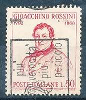 ITALY  1968   -  Death of Rossini SINGLE ISSUE    -  FINE USED