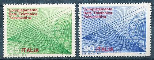 ITALY  1970   - Telephone Dialing System FULL SET    -  FINE MINT