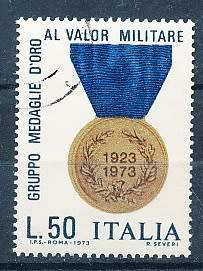 ITALY  1973   -  Gold Medal of Valor  SINGLE ISSUE   -  FINE USED