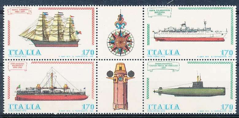 ITALY  1979   -   Ships  FULL SET     -  FINE  MINT