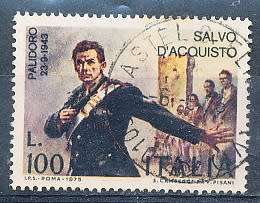 ITALY  1975   -  Salvo d'Acquisto  SINGLE ISSUE     -  FINE USED