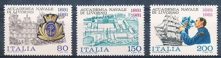 ITALY  1981   -   Academy of Livorno   FULL SET     -   MINT