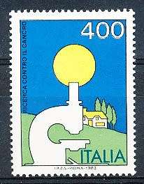 ITALY  1983   -  Cancer Research   SINGLE ISSUE     -  FINE  MINT