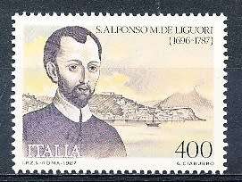 ITALY  1987   -   Death of A. M. de Liguori  SINGLE ISSUE    -  FINE  MINT