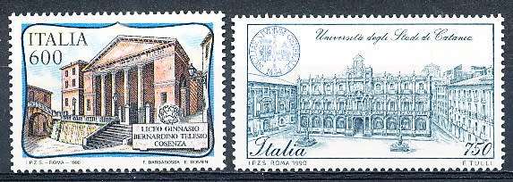 ITALY  1990   -     Schools  FULL SET     -  FINE  MINT
