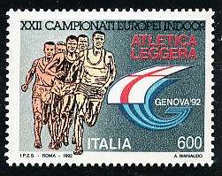 ITALY  1992   -   Athletics Championship   SINGLE ISSUE    -  FINE  MINT
