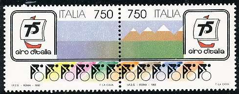 ITALY  1992   - Italy Bicycle Race FULL SET   -  FINE  MINT
