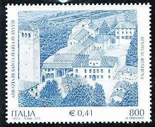 ITALY  2001   - Abbey of St. Mary, Sylvis  SINGLE ISSUE    -  FINE  MINT