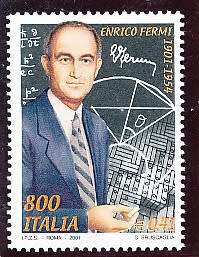 ITALY  2001   -  Birth of Enrico Fermi   SINGLE ISSUE    -  FINE  MINT