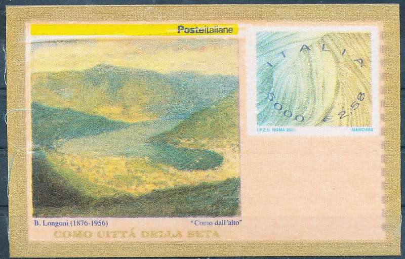ITALY  2001   -   Italian Silk Industry  MINI-SHEET    -  FINE  MINT