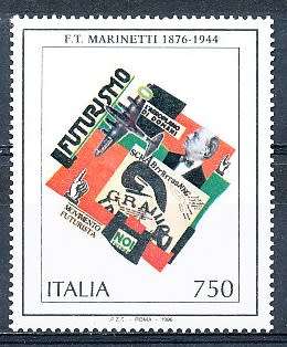 ITALY  1996   -   Marinetti, Science Fiction Writer   SINGLE ISSUE    -  FINE  MINT