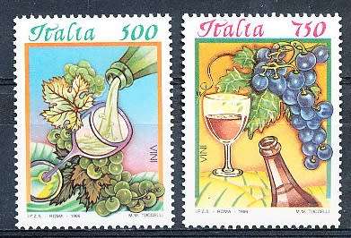 ITALY  1996   -  Italian Wine  FULL SET    -  FINE  MINT