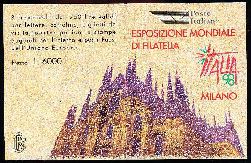 ITALY  1996   -  Philatelic Exhibition - ITALIA  COMPLETE BOOKLET    -  FINE  MINT