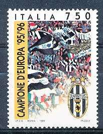ITALY  1996   -    Football Champions, Juventus   SINGLE ISSUE     -  FINE  MINT