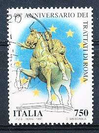 ITALY  1997   -    Treatries of Rome  SINGLE ISSUE     -  FINE  USED