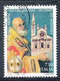 ITALY  1997   -    Death of St. Geminiano   SINGLE ISSUE     -  FINE  USED