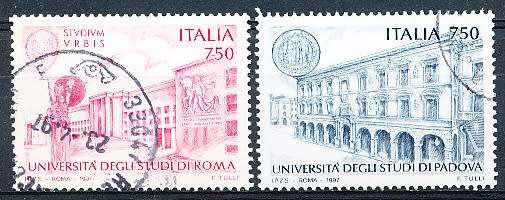 ITALY  1997   -    University of Padua/ROME  FULL SET     -  FINE  USED