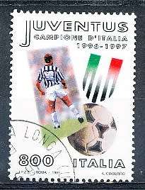 ITALY  1997   -  Football Champions, Juventus    SINGLE ISSUE     -  FINE  USED