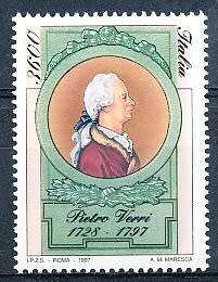 ITALY  1997   - Death of Pietro Verri  SINGLE ISSUE -  FINE  MINT