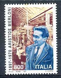 ITALY  1997   -    Aristide Merloni  SINGLE ISSUE -  FINE  MINT