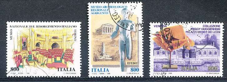 ITALY  1998   -  Italian Museums FULL SET  -  FINE  USED