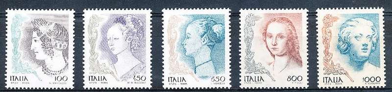 ITALY  1998   - The Woman in the Art  FULL SET  -  FINE  MINT