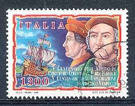 ITALY  1998   -    Christopher Columbus   SINGLE ISSUE -  FINE  USED