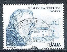 ITALY  1998   -    Death of Father Pio   SINGLE ISSUE -  FINE  USED