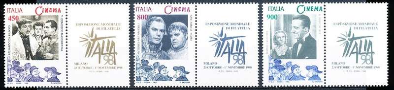 ITALY  1998   -  World Stamp Exhibition, Milan   FULL SET -  FINE  MINT
