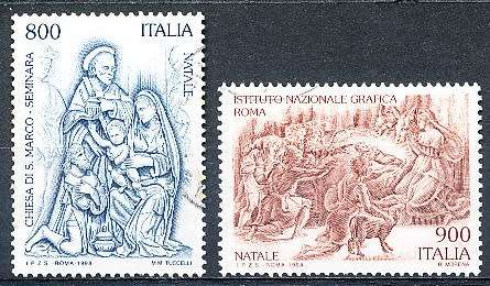 ITALY  1998   -  Christmas  FULL SET   -  FINE  USED