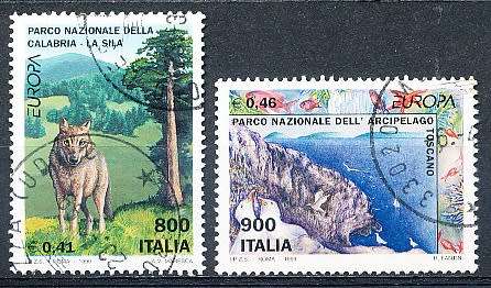 ITALY  1999   -  EUROPA Stamps - Nature Reserves   FULL SET   -  FINE  USED