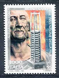 ITALY  1999   -    Invention of the Battery   SINGLE ISSUE    -  FINE  MINT