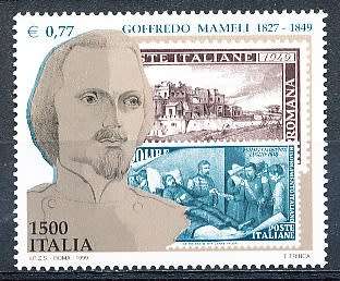 ITALY  1999   -   Death of Goffredo Mameli  SINGLE ISSUE    -  FINE  MINT