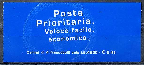 ITALY  1999   -   Priority Mail  COMPLETE  BOOKLET    -  FINE  MINT