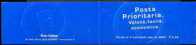 ITALY  1999   -   Priority Mail  COMPLETE  BOOKLET    -  FINE  MINT
