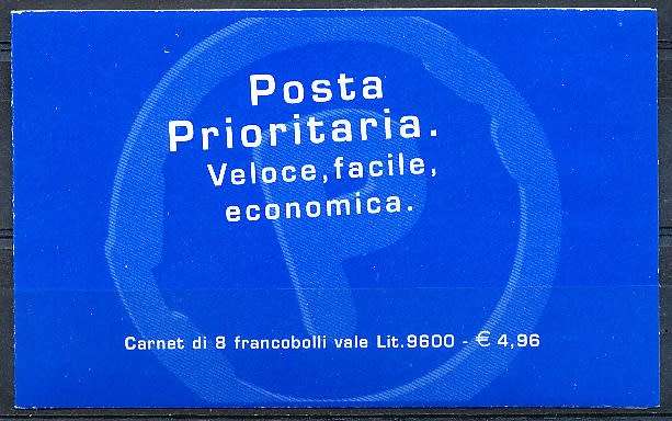 ITALY  1999   -   Priority Mail  COMPLETE  BOOKLET    -  FINE  MINT