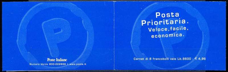 ITALY  1999   -   Priority Mail  COMPLETE  BOOKLET    -  FINE  MINT