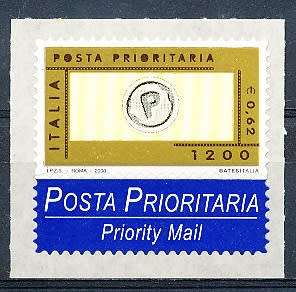 ITALY  2000   -    Priority Mail - Self-Adhesive  SINGLE ISSUE     -  FINE  MINT