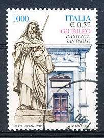 ITALY  2000   -     Jubilee Celebration   SINGLE ISSUE     -  FINE  USED