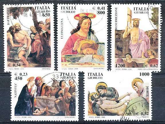 ITALY  2000   -   Life of Jesus    FULL SET     -  FINE  USED
