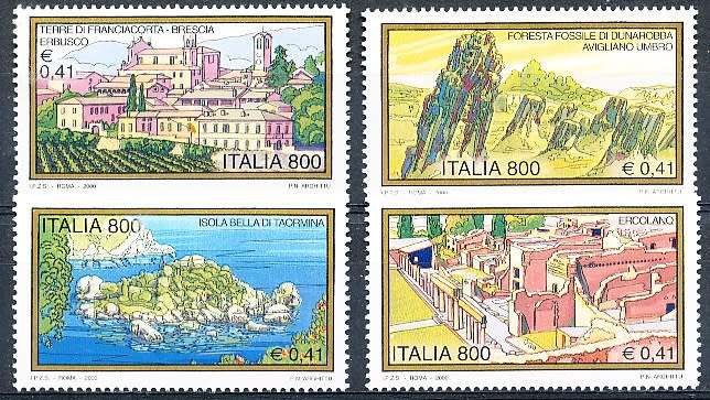 ITALY  2000   -    Tourism - 27th Issue FULL SET     -  FINE  MINT