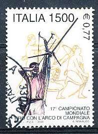 ITALY  2000   -  Archery Championship  SINGLE ISSUE     -  FINE  USED